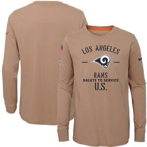Los Angeles Rams Salute to Service Nike Performance Long Sleeve T-Shirt Tan